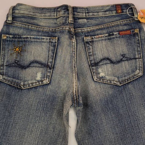 NWT 7 for All Mankind Bootcut Jeans Size 28 Inseam 33 - Picture 7 of 12